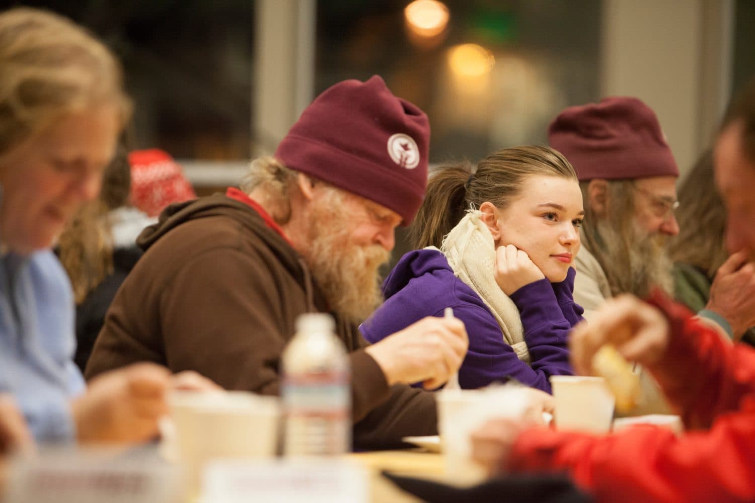 SPU students engaging the homeless during Tent City 3