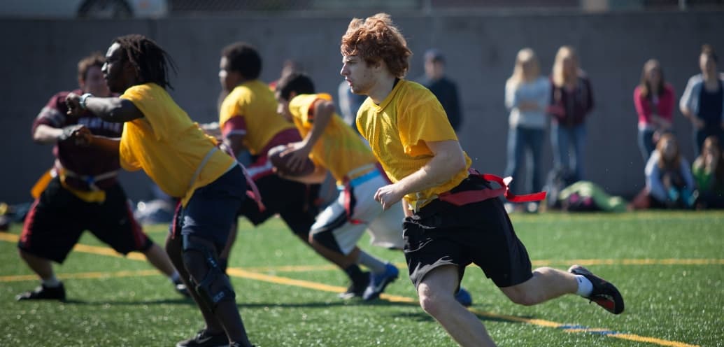 SPU intramural sports team on the field