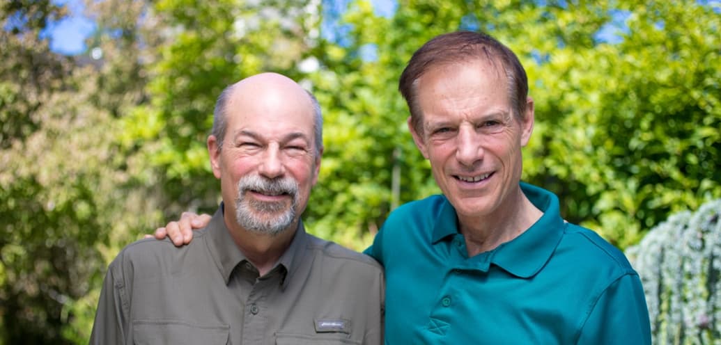 Alec Hill ’75 (left) and his brother Grant Hill ’75