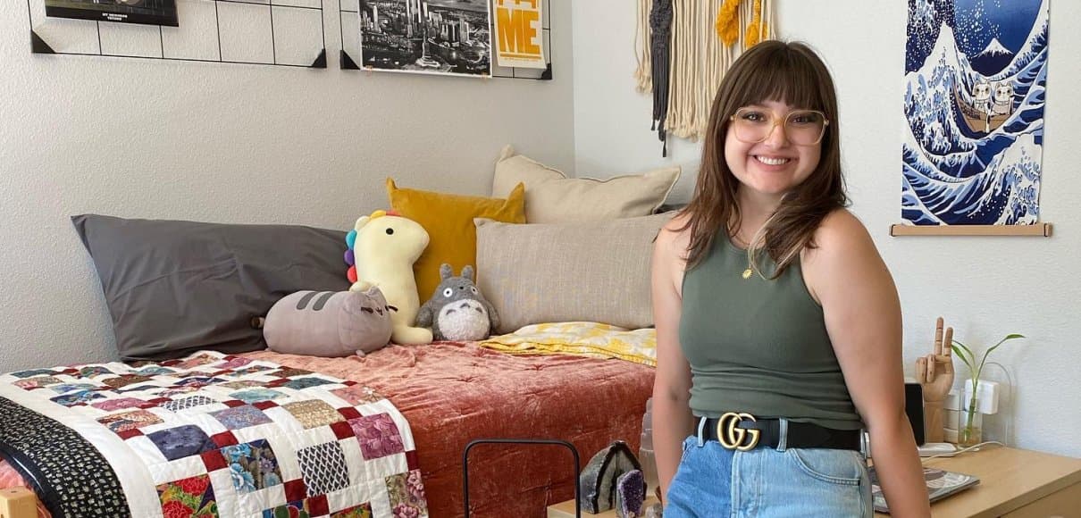 SPU Transfer, Madison Stephens, in her dorm.