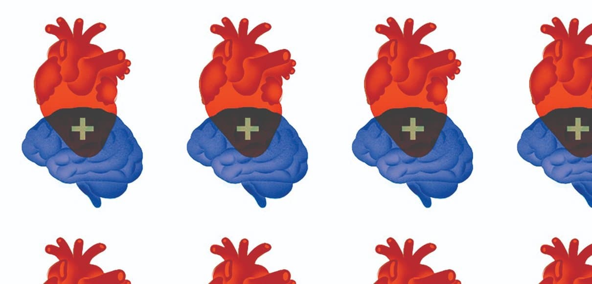 Heart/Brain/Cross Venn Diagram Illustration by Dom Guzman