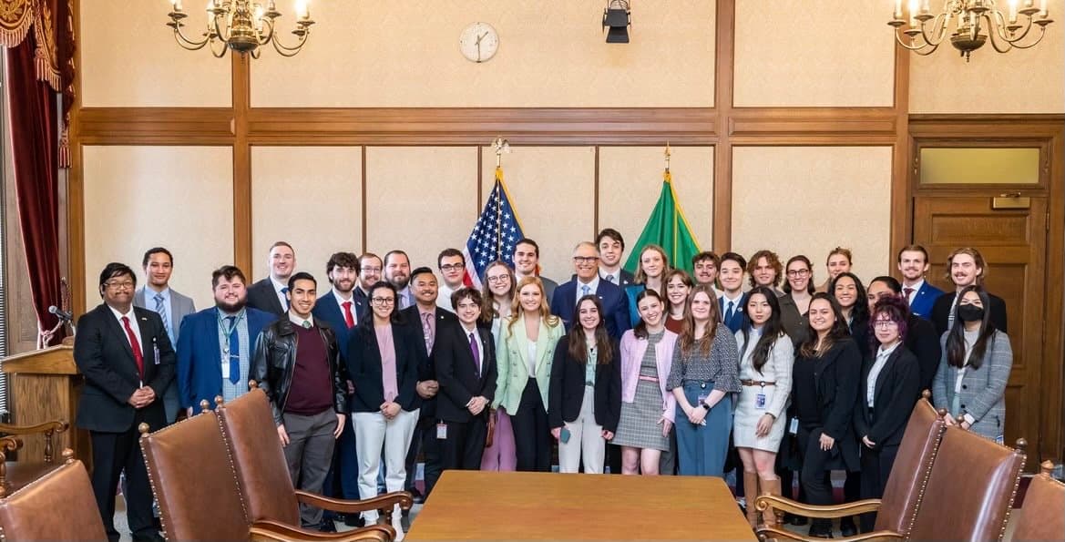 group of Washington state interns