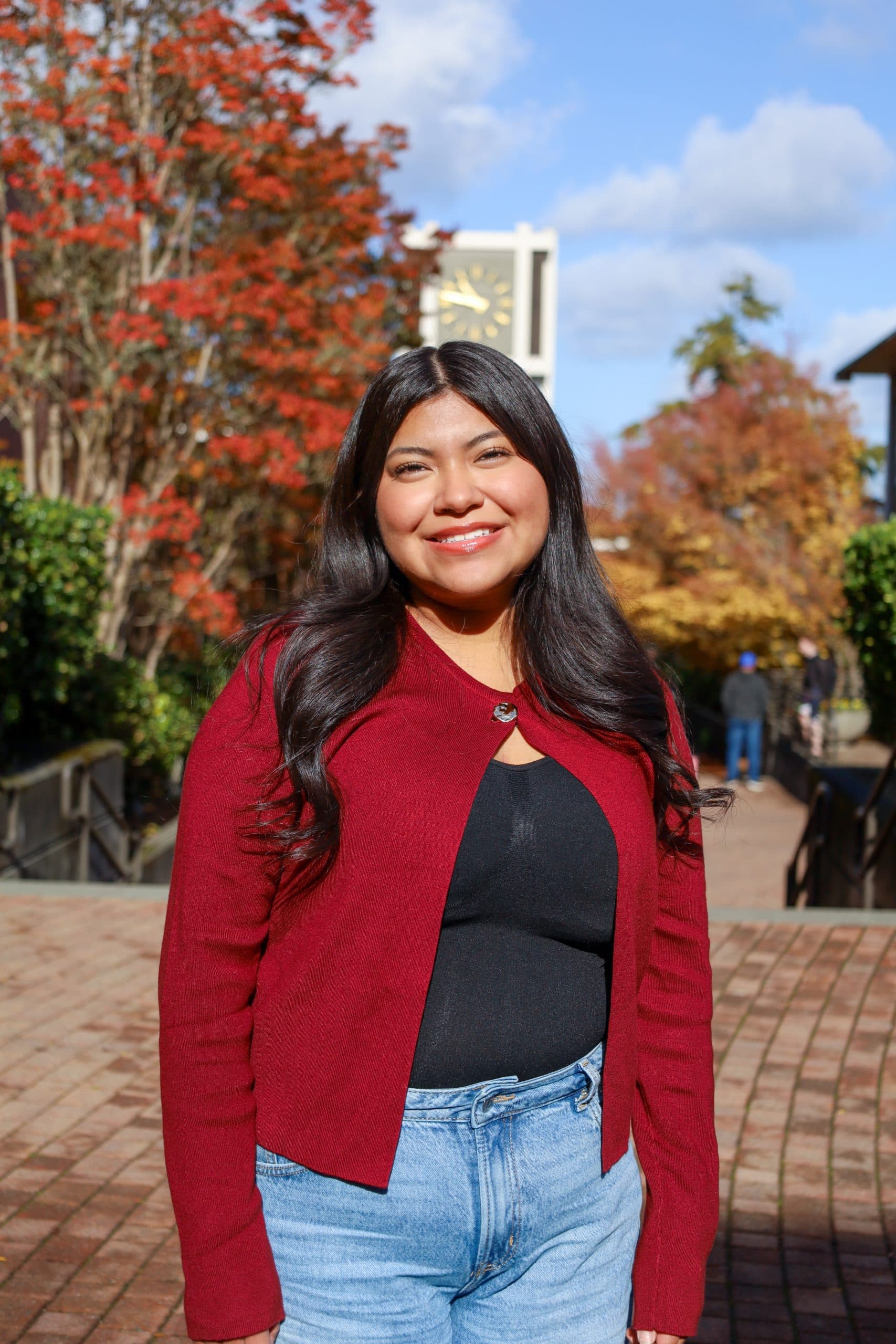 Sarai Jimenez-Juarez on campus.