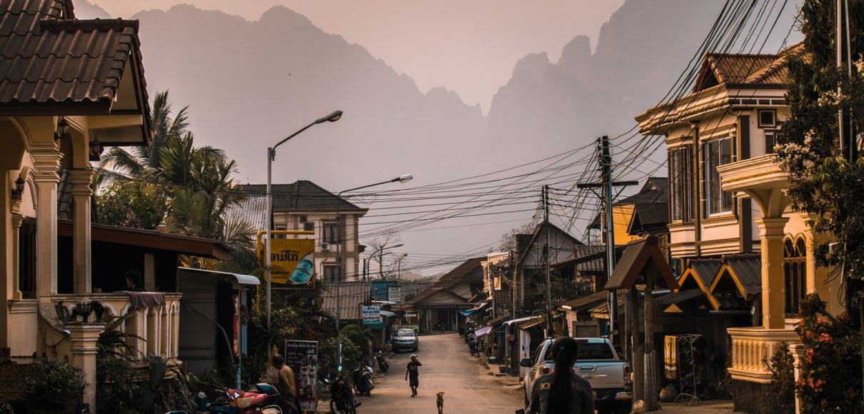 street in Laos