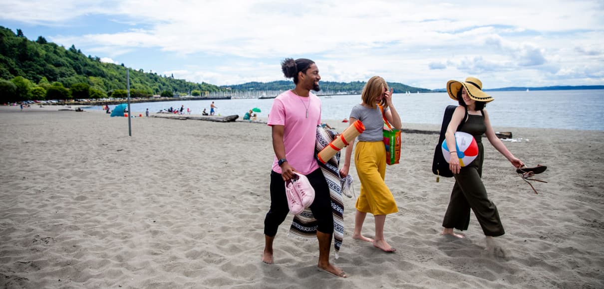 Choose your own beach adventure at Golden Gardens