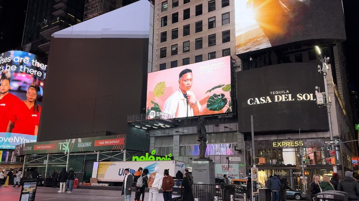 Billboard in New York's Times Square